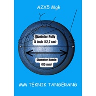 Pully A2 x 5" Iron Bowl Ancuran Poli A2 x 5 inch Pulley Cast iron Anc 5 inch A2x5" A2x5 A 2x5" 2x5 i