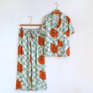 ชุดนอน Muslin Pajamas Collection Muslin Pet รุ่น Retro Orchard (T3337 T3339) | ชุดนอนชุดเที่ยว