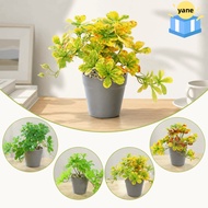 YANE Fake Potted Plant, Fake Plant with Pot Artificial Bonsai Plant,  Artificial Spider Plant Bonsai