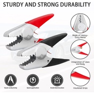 Jumper Cable Clamps Heavy Duty 4 Pcs, Battery Clamps 1100A Jumper Cable Ends 6 Inch Battery Charger 