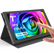APROTII 7 inch Raspberry Pi Screen 1024x600 IPS Portable Display Mini HDMI Monitor5-Points Capacitiv