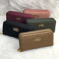 READY STOCK woman purse woman handbag wallet flower purse 2zip wallet Multifunction(202-51)()2zip)