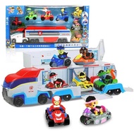 8Pcs/set Paw Patrol Toys Full Set Medium Paw Patroller Rescue Transport Vehicle Bus With Dog Patrol Puppy Car Playsets Dog Police Music Deformation Bus Cars Set Action Figures Play Vehicles Kids Toys Gifts 7113A(1 Bus+6 Dogs+6 Cars+1 Captain Ryder) 24320