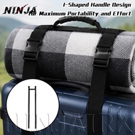 [H&L] 1/2/3PCS Travel Luggage Tie Down Strap | Reinforced Nylon Carrying Belt | Non-Slip I-Shaped Ha
