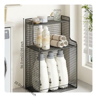 Laundry Storage Rack Multi-Tier Organizer Cart Adjustable Utility Shelf for Bathroom Laundry Room Ga