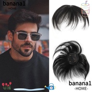 BANA Men's Wig, Natural Breathable Human Hair Wig, Easy to Use Human Hair Replacement Washable Hair 