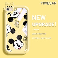 YIWESAN Casing Ponsel untuk iPhone 6 Plus 6s Plus 7 Plus 8 Plus Case Mickey tikus indah Monster HP k