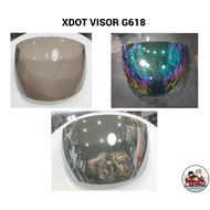 XDOT VISOR G618 OPEN FACE HELMET / AKILA XDOT G618 OPEN FACE HELMET