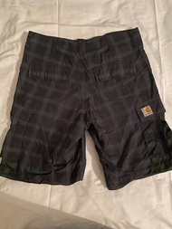 Carhartt pant double park volcom obey vans champion 短褲 藍色格