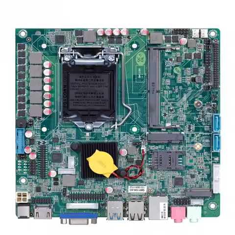 Mini-ITX motherboard lga 1155 with processor Kaby Lake 7th gen core i3-7100 7320 H110 Chipset M.2 QM