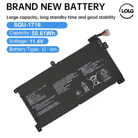 SQU-1716 SQU-1717 Laptop Battery For Hasee KINGBOOK U65A QL9S04 916QA107H 916QA108H 11.4V 4550mAh 50