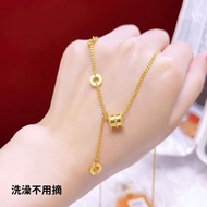 Ii2 Small Waist [Tassel Passepartout Roman Titanium Steel All-Match Number Necklace Clavicle Chain G