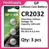 [3pcs][Authenic] GP CR2032 Lithium 3V Button Battery 2032 [FAST SHIP OUT]