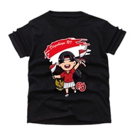 (Children's Clothes) Boys Girls'/s 17 August Indonesian Independence Day/s 80 DIRGAHAYU.RI Motif/s C