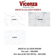 Granit/Granite Tile Vicenza 80x80 Digital Glazed Carara Putih