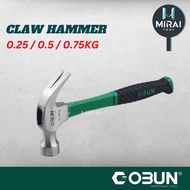 OBUN 0.25KG / 0.5KG / 0.75KG Fibre Handle Claw Hammer