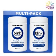 博士倫 - BAUSCH + LOMB Blink NutriTears乾眼症補充劑 [50粒x 2]EXP:2027年2月底(平行進口) (21038)