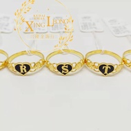 Xing Leong 916 Gold Alphabet Ring/916. Gold Alphabet Ring