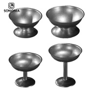 [SONONIA] Pudding Cup Stainless Steel, Reusable, Multipurpose, Ice Cream Cup Salad Cup Dessert Bowl 