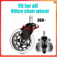 1PC Office Swivel Chair Roller Casters Replacement Wheels 3 inch