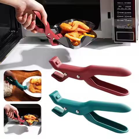 Multi-Purpose Anti-Scald Bowl Holder Clip Solid Color Clip Color Anti Home 2 Silicone Tools Scalding
