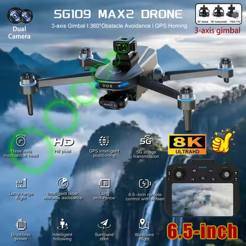 SG109 Max 2 Drone 8K Camera GPS 6KM Long Range Remote Control Beginner-Friendly with Headless Mode 3