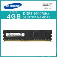 Samsung 4GB PC3-12800U DDR3 1600Mhz 240Pin DIMM Desktop PC Memory SDRAM BLACK 4G