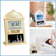 WU Digital Azan Mosque Prayer Clock Islamic Mosque Azan Calendar Muslim PrayerClock