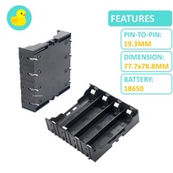 18650 4 Cell 4 Slot Battery Holder With PCB Through Hole Pin