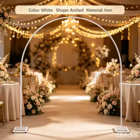NEW 2.3 x 2.3 m Metal Wedding Arch, Grape Arch, Holds up to 5 kg, Can DIY Decoration Wedding Arch We