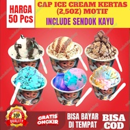 Paper cup ice cream 2.5oz free wooden spoon jelly cup ice cream cup paper cup ice cream