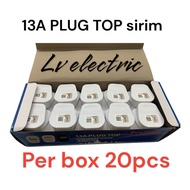 13AMP PLUG TOP SIRIM PER BOX (20pcs)