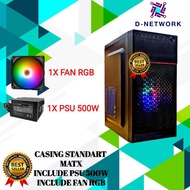 CASING INFORCE RGB MATX MINI CASING PC MATX PSU 500W