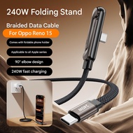 KY66 240W Fast Charging Foldable Bracket Data Cable 1.5M PD Data Wire Foldable Phone Tablet Stand Ty