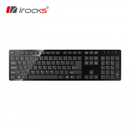 i-Rocks 艾芮克專業剪刀腳設計irocks K01R 2.4GHz 無線鍵盤-黑色