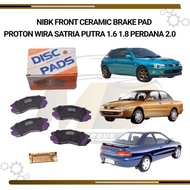 NIBK PROTON FRONT CERAMIC BRAKE PAD SATRIA PUTRA WIRA 1.6 1.8 PERDANA 2.0 4G92 4G93 PN3271