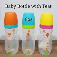 Tupperware Baby Milk Bottle with Teat 8oz (1) Retail Price S$19.50