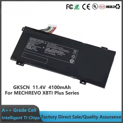 JGTM GK5CN-00-13-3S1P-0 Lithium Ion Laptop Battery 11.4V 4100MAH Batteries for MECHREVO X8TI Plus X8