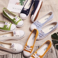 Beier Flats Canvas Shoes Women's Shoes Summer Breathable Korean Style Low-Top Sneakers Nurse Shoes W