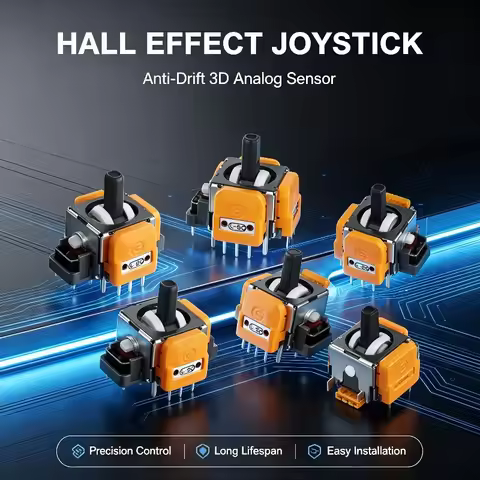 Replacement Hall Effect Joysticks 3D Analog Thumbstick Sensor for PS5 PS4 Xbox Series S X Game Contr