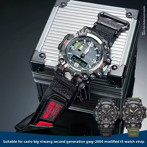 GWG 2000 Nylon Watch Band For CASIO G-SHOCK Big Mud King GWG-2000 GWG-2040 men sports Waterproof Can