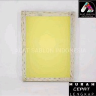 SCREEN PRINTING FRAME 40X60 T120 YELLOW WOOD