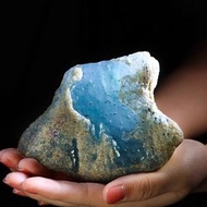 新到貨莫西沙脫沙料天空藍翡翠原石毛料高冰種玻璃龍石種老坑翡翠莫西沙