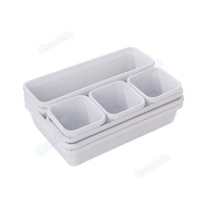 🚚SG Seller 🚚Adjustable 8 pcs Drawer Organizers / Desk Stationery Storage Box /cosmetic storage box/  Kitchen Bathroom accessories Organizers