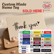 Name Tag PIN and MAGNET - Tag Nama Custom Made Government Staff Pejabat