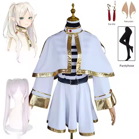 Anime Frieren Cosplay Costume Frieren: Beyond Journey's End Cosplay Frieren Dress Women Halloween Wi