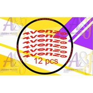 venzo wheel rims bicycle design set stickers