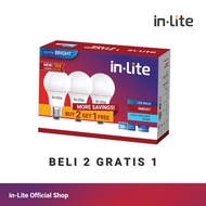 INLITE LED BULB LAMP PACKAGE INB007 2 FREE 1 5W 7W 9W 12W 15W 18W MULTIPACK