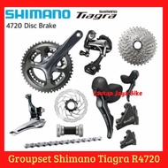Produk terbaru Groupset Shimano Tiagra R4720 Disc Brake Groupset Ready