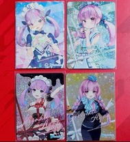 絕版 AQUA 亞夸 HOLOLIVE CARD CHOCO 官方 朱古力卡 PART 1~4 4張 保存良好